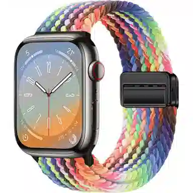 亿祈发 表带 苹果适用 尼龙材质 编织磁吸扣男女通用