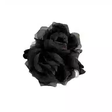 彤彤兔 复古玫瑰抓夹后脑勺盘发鲨鱼夹子气质抓夹头饰 布艺 亚克力 发夹 女款