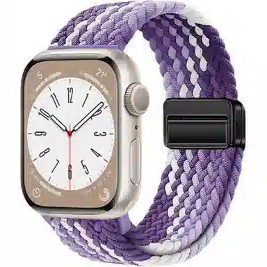 亿祈发 表带 苹果适用 尼龙材质 编织磁吸扣男女通用