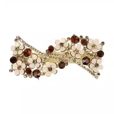 彤彤兔 海星弹簧夹发饰个性风时尚山茶花半扎发后脑勺横夹发饰 锌合金 发夹 女款