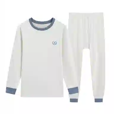 贴身领域 羊绒蚕丝青少年德绒内衣初高中学生加厚秋衣秋裤保暖套装 男款