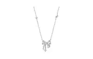 百利金 星芒蝴蝶结 在逃公主优雅气质精致轻奢经典百搭冷淡风小众设计吊坠锁骨链#好运 琉璃 项链 男女同款情侣款