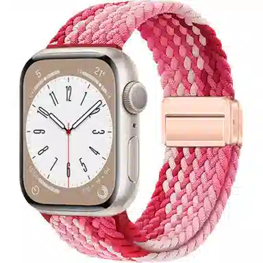 亿祈发 表带 苹果适用 尼龙材质 编织磁吸扣男女通用