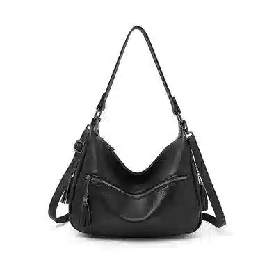 老人头 简约高级感时尚潮流百搭 牛皮 单肩包 常规 女款 多色