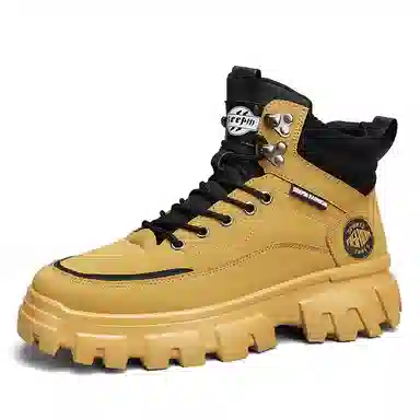 皮革 街头潮流英伦风多用途户外休闲 及踝 马丁靴 男款