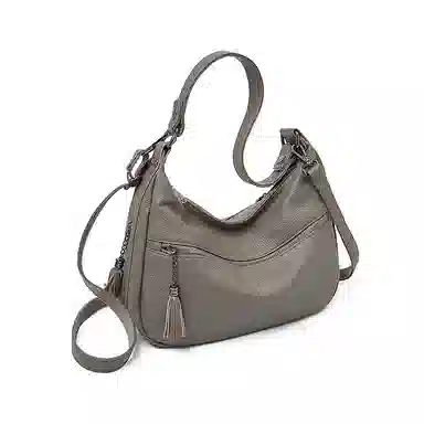 老人头 简约高级感时尚潮流百搭 牛皮 单肩包 常规 女款 多色