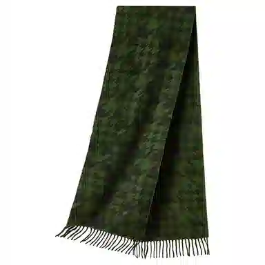 红豆 撞色时尚百搭经典温暖 羊绒 绒线围巾 男女同款情侣款