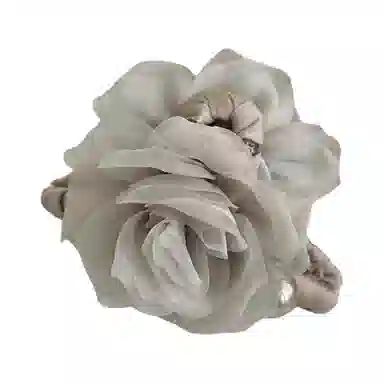 彤彤兔 复古玫瑰抓夹后脑勺盘发鲨鱼夹子气质抓夹头饰 布艺 亚克力 发夹 女款