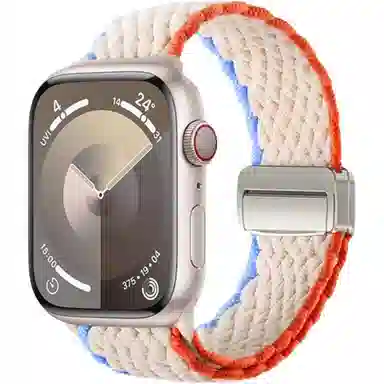 亿祈发 表带 苹果适用 尼龙材质 编织磁吸扣男女通用