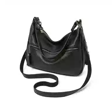 老人头 简约高级感时尚潮流百搭 牛皮 单肩包 常规 女款 多色