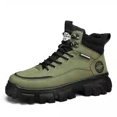 皮革 街头潮流英伦风多用途户外休闲 及踝 马丁靴 男款