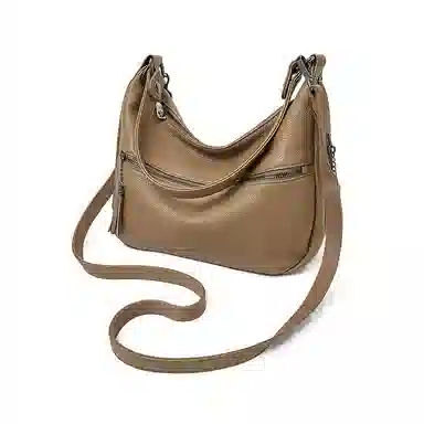 老人头 简约高级感时尚潮流百搭 牛皮 单肩包 常规 女款 多色