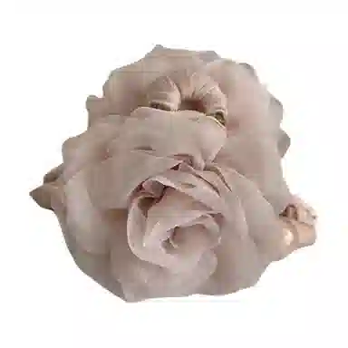 彤彤兔 复古玫瑰抓夹后脑勺盘发鲨鱼夹子气质抓夹头饰 布艺 亚克力 发夹 女款