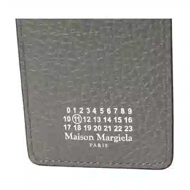 Maison Margiela Four Stitch Leather Cardholder Green