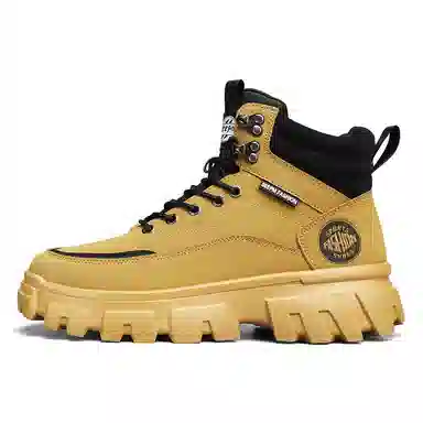 皮革 街头潮流英伦风多用途户外休闲 及踝 马丁靴 男款