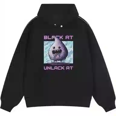 BLACK AT LOGO
