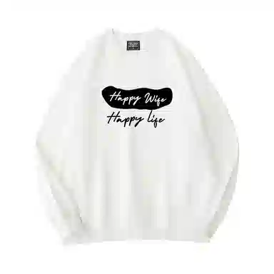 莫代尔 秋冬个性慵懒舒适百搭时尚嘻哈潮流街头风长袖圆领设计感卫衣打底衣 男女同款