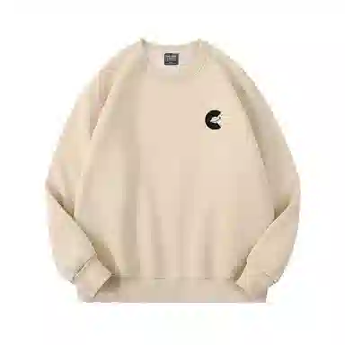 莫代尔 秋冬个性慵懒舒适时尚圆领嘻哈潮流风百搭长袖设计感卫衣打底衣 男女同款