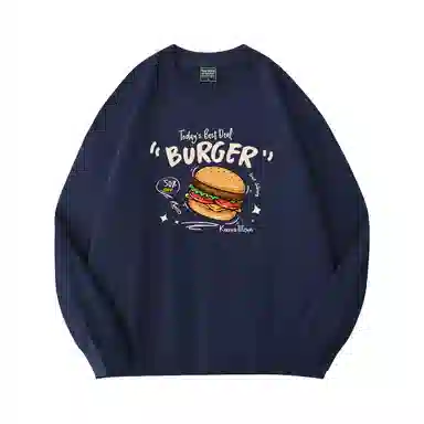 莫代尔 秋冬个性慵懒舒适百搭时尚圆领嘻哈潮流风长袖设计感多色可选卫衣打底衣 男女同款