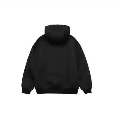 【dme】 美式高街重磅结构简约基础款连帽开衫上衣男秋款宽松情侣拉链休闲卫衣外套 男女同款