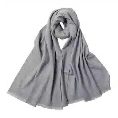 红豆 品牌简约保暖百搭 山羊绒 绒线围巾 男女同款情侣款