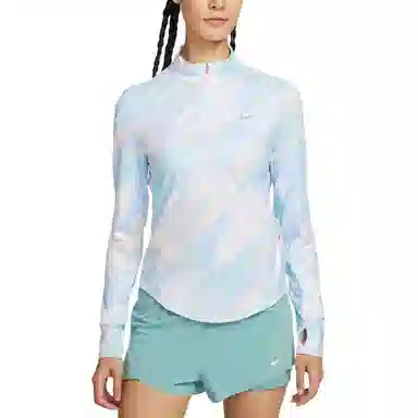 Nike AS W NK SWIFT DF HZ TOP AOP logo T