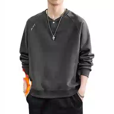 遨宇 高端美式复古经典休闲极简卫衣 男款