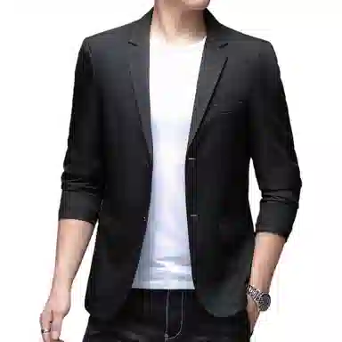 老爷车 男装春秋季商务奢华经典纯色低调百搭时尚外套西装 男款