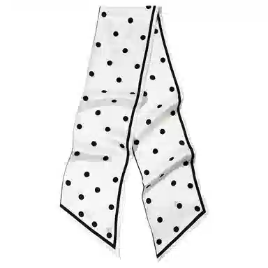 一米画纱 时尚百搭真丝双层喷绘飘带优雅气质长条领巾轻盈装饰 桑蚕丝 丝巾 女款