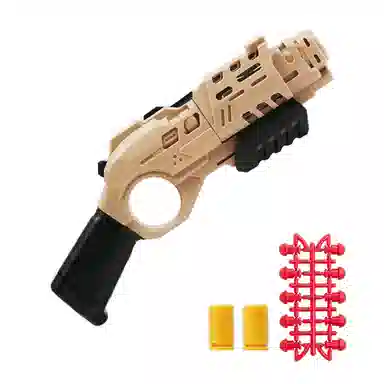 馨枕居 迷你喷子枪 解压有趣 一键发射抛壳 其他玩具枪