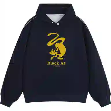 BLACK AT LOGO