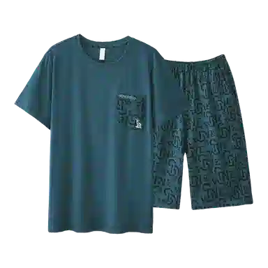 欧迪芬 短袖短裤男士家居服 男款