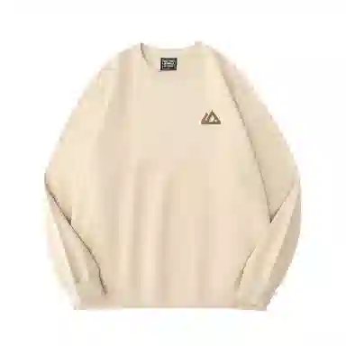 莫代尔 秋冬个性慵懒舒适百搭时尚圆领设计感嘻哈潮流风长袖卫衣打底衣 男女同款