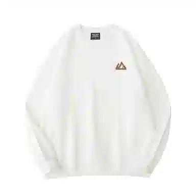 莫代尔 秋冬个性慵懒舒适百搭时尚圆领设计感嘻哈潮流风长袖卫衣打底衣 男女同款