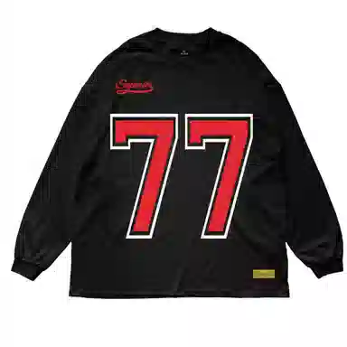 【77号球衣】拾个壹先生 美式原创复古七十七号数字字母印花宽松索罗娜透气运动休闲百搭卫衣 男女同款