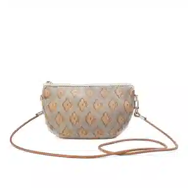 雅诗兰黛【定制化妆包】伊朵 菱光暖棕 精致 优雅 时尚 文艺感 民族风 约会  通勤 复古凌格帆布收纳包 便携