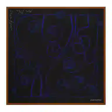 Louis Vuitton Silk Scarf Black