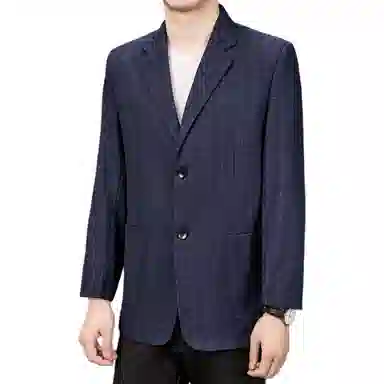 老爷车 男装春秋季格子拼色经典时尚奢华立体设计商务外套西装 男款