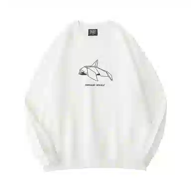 莫代尔 秋冬个性慵懒舒适百搭时尚多色可选圆领嘻哈潮流风长袖设计感卫衣打底衣 男女同款