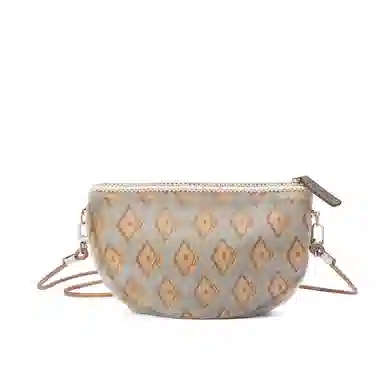 雅诗兰黛【定制化妆包】伊朵 菱光暖棕 精致 优雅 时尚 文艺感 民族风 约会  通勤 复古凌格帆布收纳包 便携