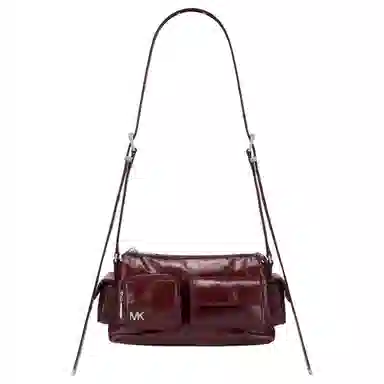 Michael Kors Dakota Small Shoulder Bag Brown Red