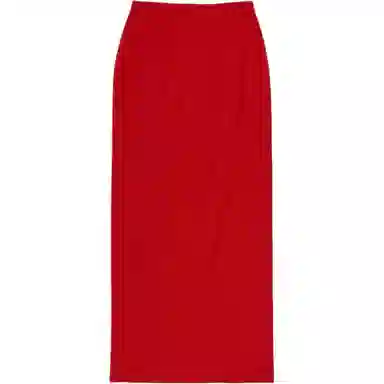 Auralee FW25 WOOL STRETCH DOUBLE FACE KNIT SKIRT