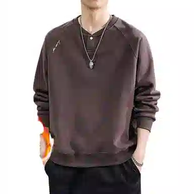 遨宇 高端美式复古经典休闲极简卫衣 男款