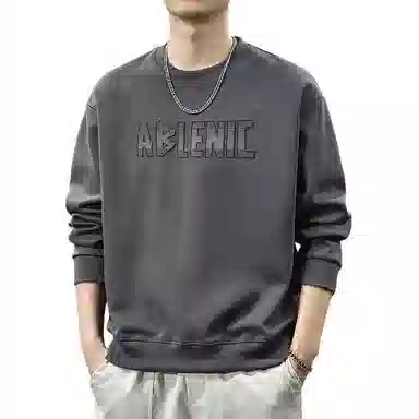 遨宇 美式复古休闲潮流经典圆领卫衣 男款