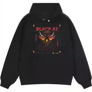 BLACK AT LOGO