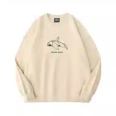 莫代尔 秋冬个性慵懒舒适百搭时尚多色可选圆领嘻哈潮流风长袖设计感卫衣打底衣 男女同款