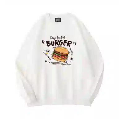 莫代尔 秋冬个性慵懒舒适百搭时尚圆领嘻哈潮流风长袖设计感多色可选卫衣打底衣 男女同款