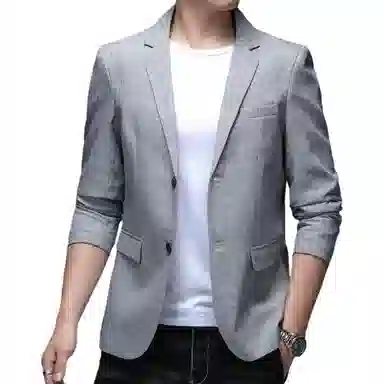 老爷车 男装春秋季商务奢华经典纯色低调百搭时尚外套西装 男款