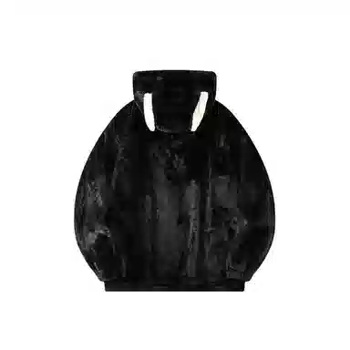 【dme】 潮流时尚情侣款仿兔毛保暖软糯加绒加厚棉衣外套男秋冬宽松百搭兔朵装饰舒适棉服 男女同款