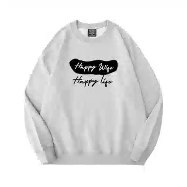 莫代尔 秋冬个性慵懒舒适百搭时尚嘻哈潮流街头风长袖圆领设计感卫衣打底衣 男女同款